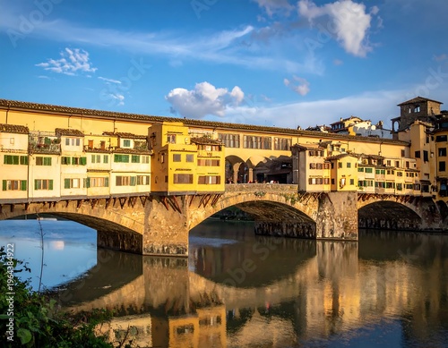 Ponte Vecchio Bridge in Florence, Italy - A Timeless Landmark.