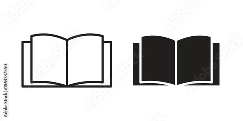 Book icons vector design template simple and clean