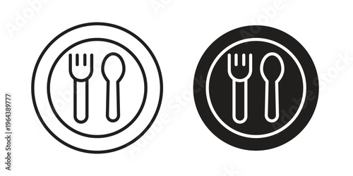Canteen icons vector design template simple and clean