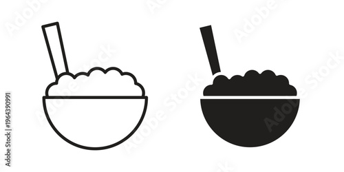 Cereal icons vector design template simple and clean