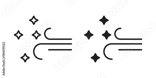 Clean Air icons vector design template simple and clean