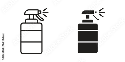 Cleaning spray icons vector design template simple and clean