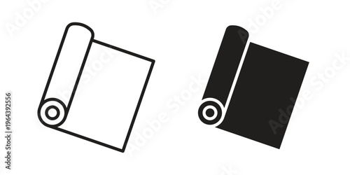 Construction film roll icons vector design template simple and clean