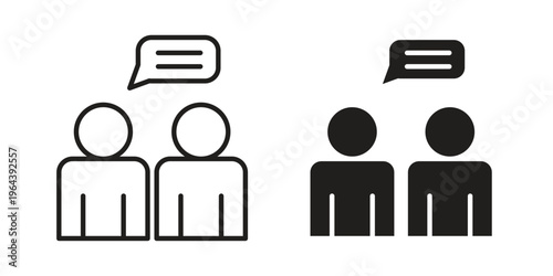 Consulting icons vector design template simple and clean
