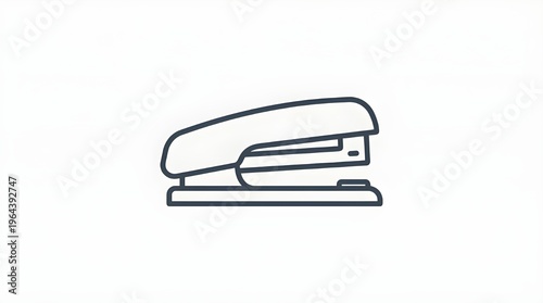 Ikon stapler sederhana untuk perlengkapan kantor dan dokumen