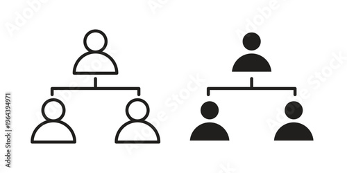 Department head icons vector design template simple and clean