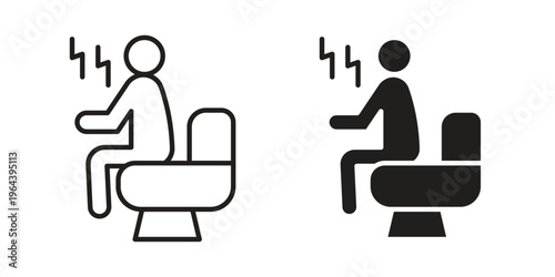 Diarrhea icons vector design template simple and clean