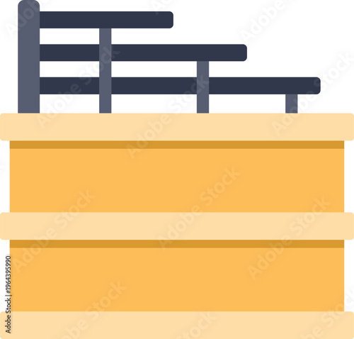 Livestock cattle fence barrier creating an enclosure for farm animals