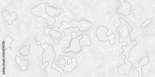 Elegant Topographic Line Art Pattern Showing Natural Landscape Elevation with Smooth Continuous Contours
Seamless Mountain Relief Map Background in Clean and Modern White Style