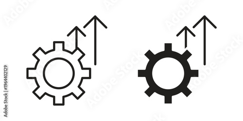 Improvement icons vector design template simple and clean