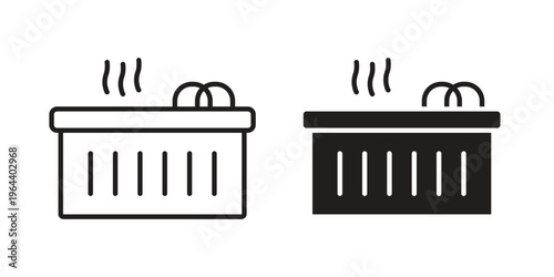Jacuzzi icons vector design template simple and clean