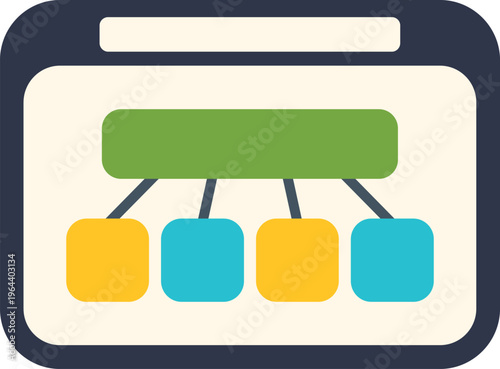 Website sitemap or flow chart displaying data organization and user path
