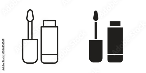 Lip gloss icons vector design template simple and clean