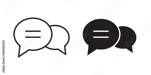 Live chat icons vector design template simple and clean