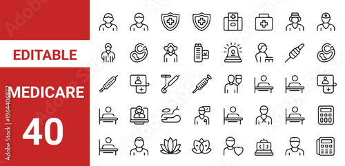 Social Policy web icons in line style. Education, government, welfare, reforms,