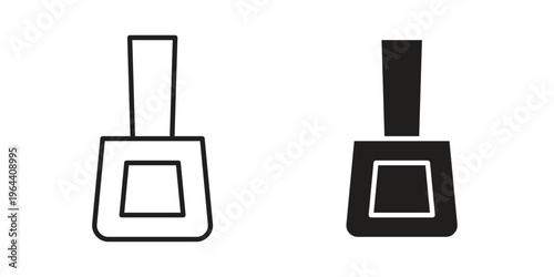 Nail polish icons vector design template simple and clean