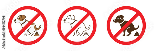 No dog poop allowed icon symbol