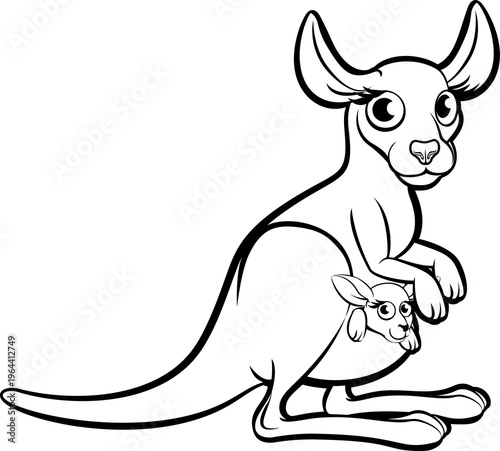 A kangaroo australian anima...