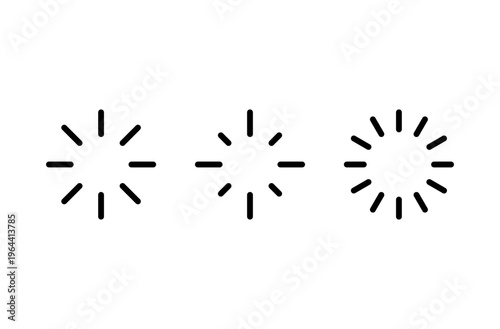 빛 효과 아이콘 세트
