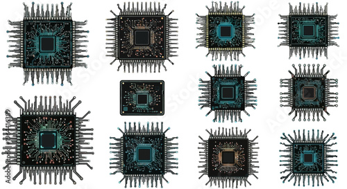 Microchips are small electronic devices.