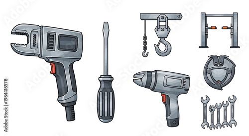 Collection of various hand tools.