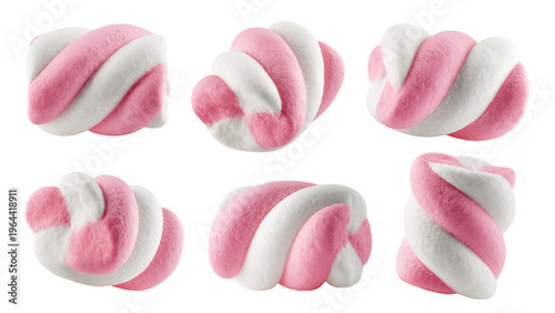 Marshmallow isolated, full depth of field