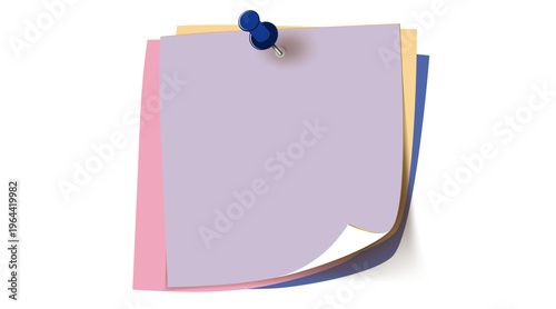 Sticky Note Editable Line Icon Set – Reminder Notes, To-Do List, Paperclip & Tape Office Icons