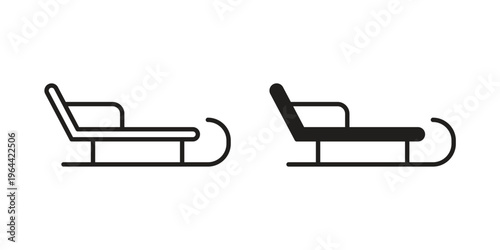Sled icons vector design template simple and clean