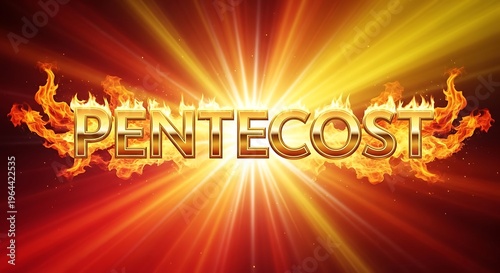 Pentecost - Fiery Celebration of the Holy Spirits Descent and Christian Faith.