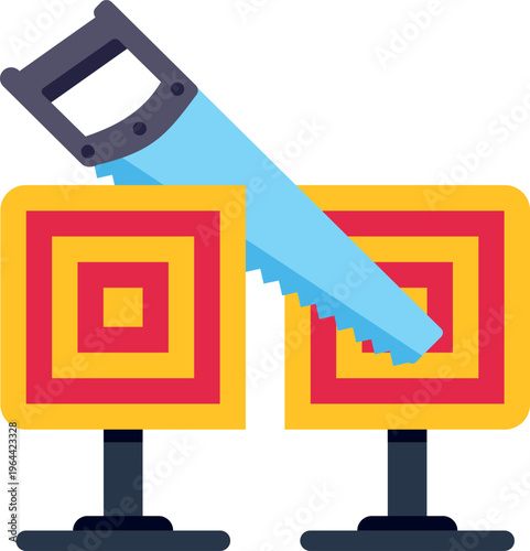 Creative concept symbolizing teamwork and cooperation through joined pieces and shared goal