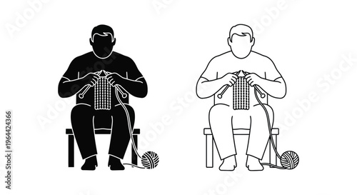 Accordion players contrast Vector