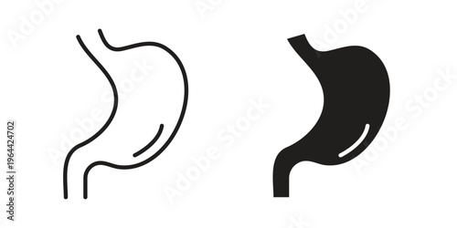 Stomach icons vector design template simple and clean