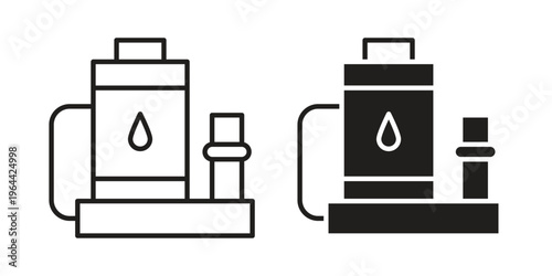 Sump pump icons vector design template simple and clean