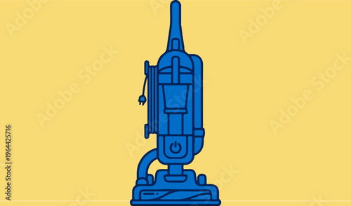 Blue Industrial Vacuum Cleaner Machine.