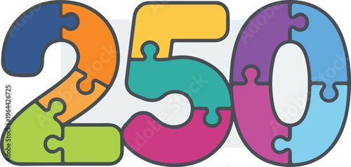 Colorful Puzzle Number Two Fifty.