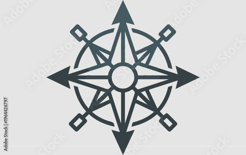 Compass Navigation Direction Symbol.