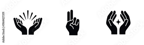 Set of icons representing work shifts and labor rotation