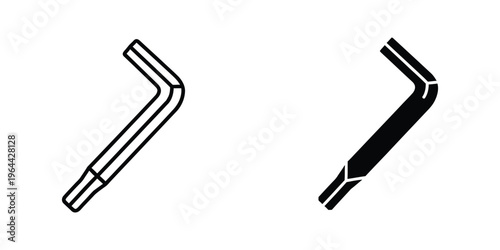 Two different views of an elbow pipe joint with varying thickness and shading