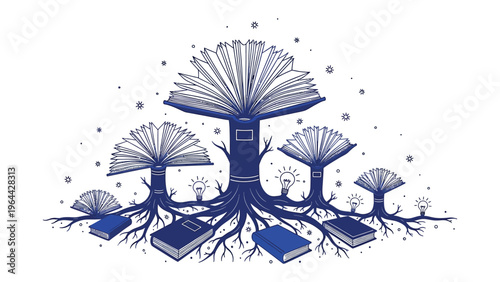 Book Tree of Knowledge: A visually arresting illustration that captures the essence of knowledge.