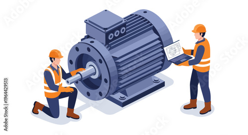 Industrial Electric Motor Maintenance and Repair by Engineers.