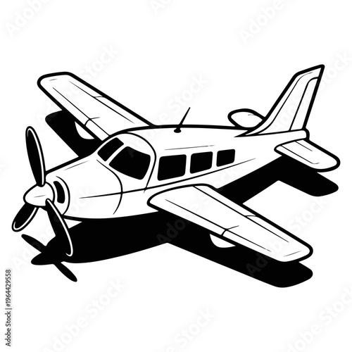 Small propeller airplane small plane propeller plane