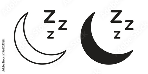 Zzz icons vector design template simple and clean