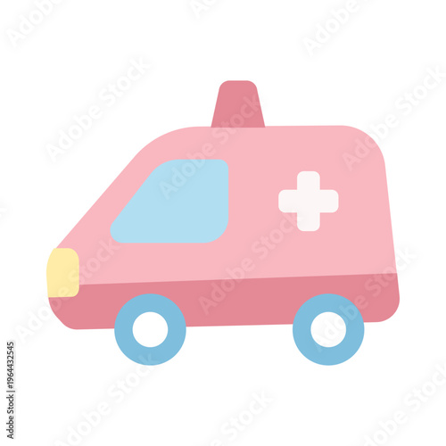 Ambulance Vehicle – Minimal Healthcare Illustration