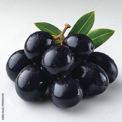 Black olives gleam with moisture highlighting their rich color and flavor for dishes