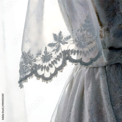 Wallpaper Mural Elegant lace detail of bridal gown in soft natural light for Bridal Fashion Week   Torontodigital.ca