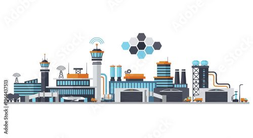 Modern Industrial Complex with Advanced Technology and Infrastructure.