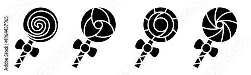 Lolipop icon set. Vector symbol. Illustration of lolipop. Lolipop. Vector illustration. Stock vector.