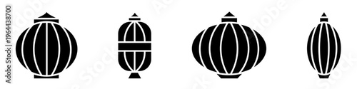 Lantern icon set. Vector symbol. Illustration of lantern. Lantern. Vector illustration. Stock vector.