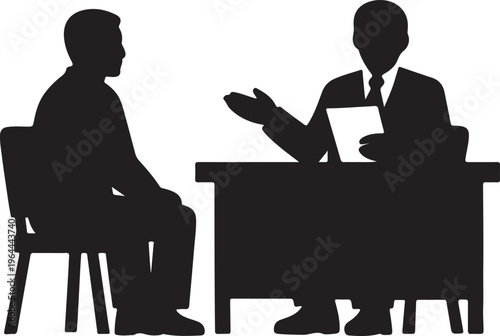 Interview Icon – Vector Illustration