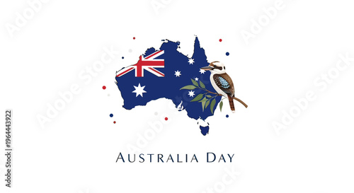 Australia Day National Holiday Celebration Icon.
